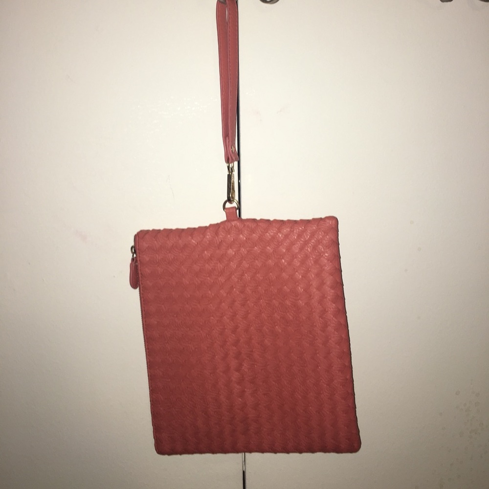 Bubble Gum colored large clutch