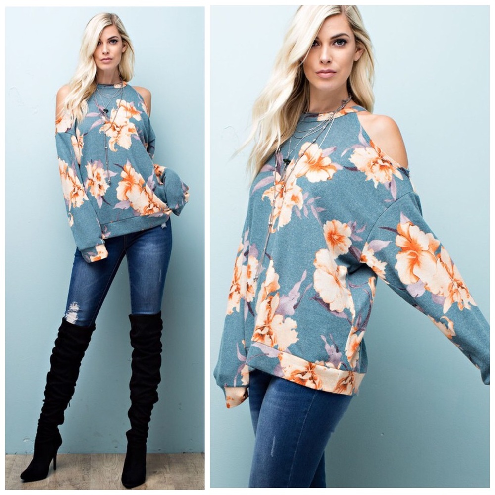 LAST One!! 💕Beautiful Raw Edge Super soft tunic - Picture 2 of 4