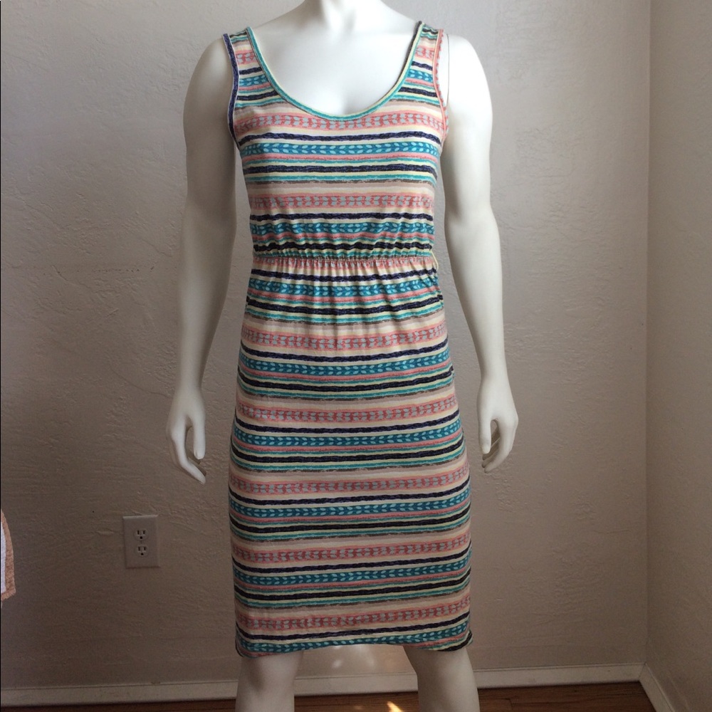 Threads for thought multicolored striped dress
