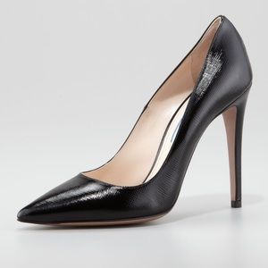 Prada Patent Saffiano Pump