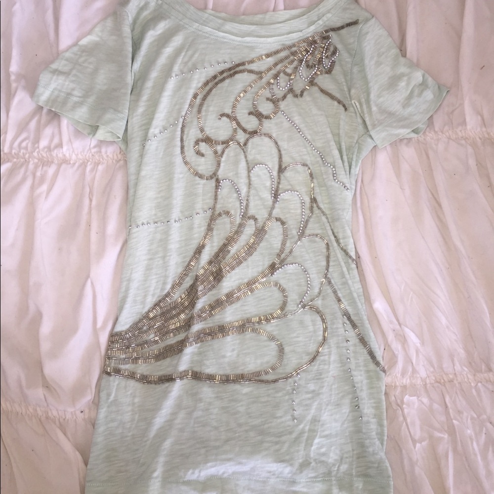 J. Crew beaded T