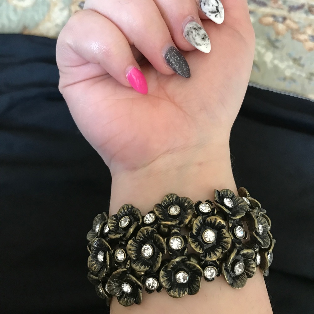 Rustic Flower Bracelet