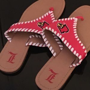 Red Louisville sandals