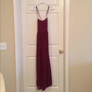 Beautiful deep red maxi dress