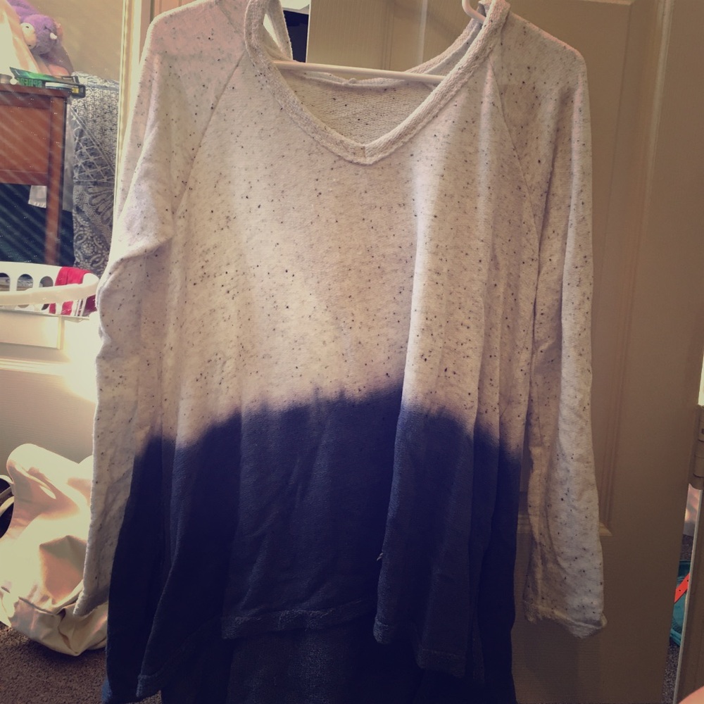 Two tone sweatshirt
