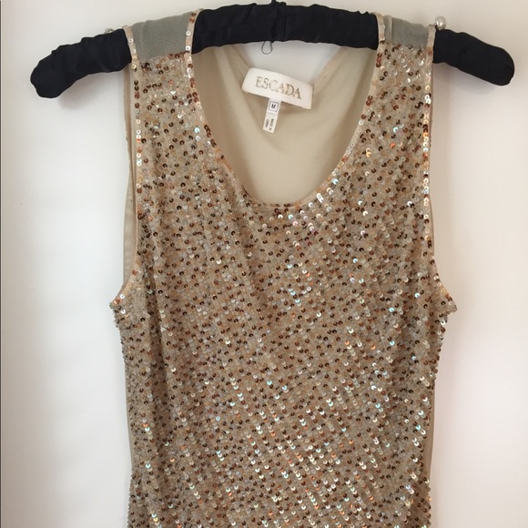 Escada Cream Beaded Blouse - Picture 1 of 5