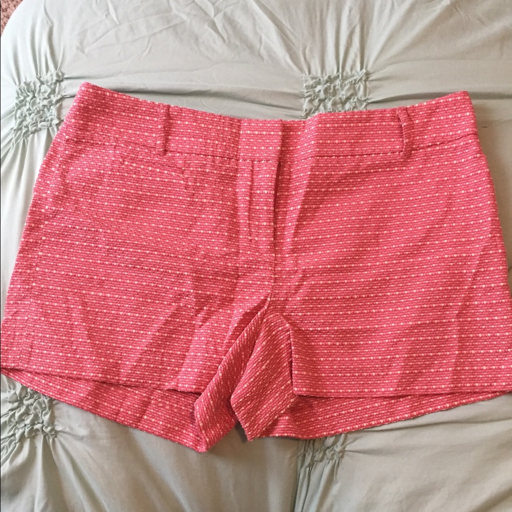 LOFT orange patterned shorts