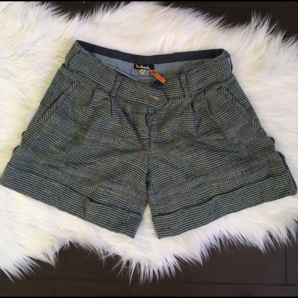 Anthropology Taikonhu Wool Shorts 2 - Picture 2 of 7