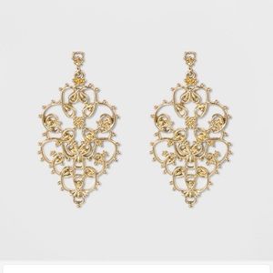 Sugar Fix by Baublebar Jewelry - Filigree Gold Drop Earrings Sugar Fix by Baublebar Jewelry - Filigree Gold Drop Earrings