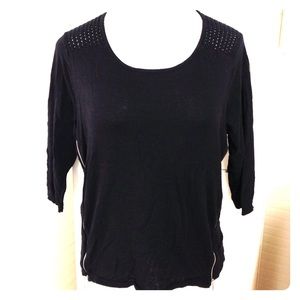 Lane Bryant Plus 14/16 Sweater w/zip & perforated