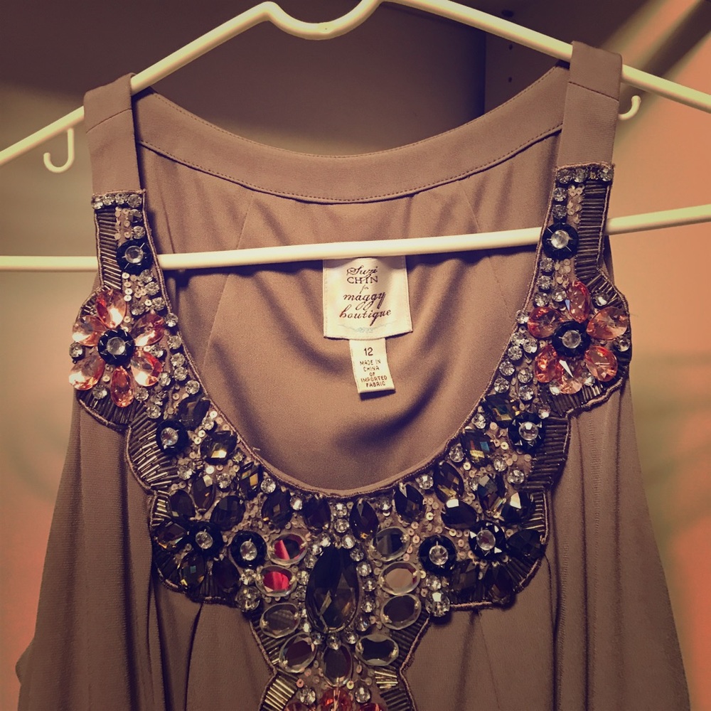 Suzi Chin for Maggie Boutique size 12. Worn once.