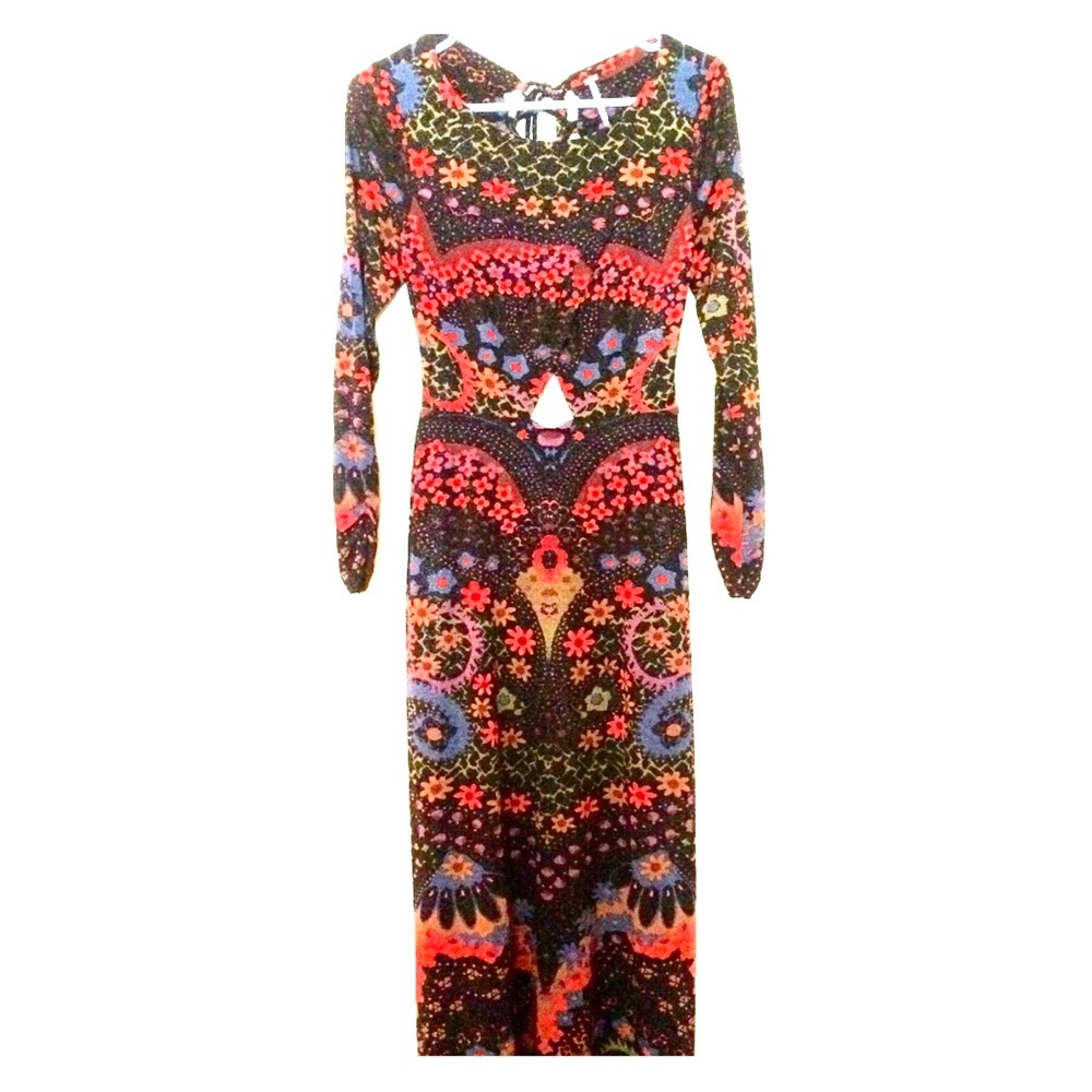 🌈✨ free people flower maxi dress