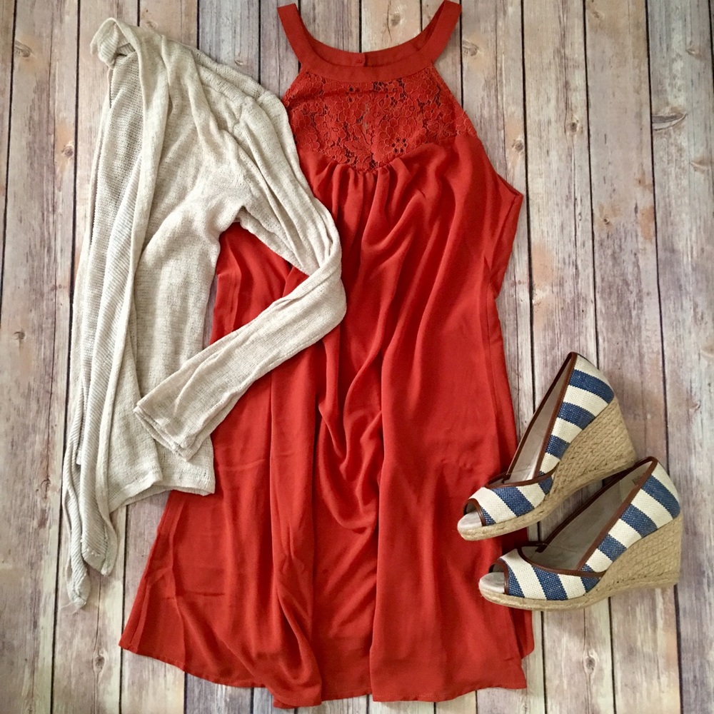 LIKE NEW Striped Wedges Espadrilles