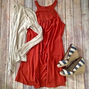 LIKE NEW Striped Wedges Espadrilles