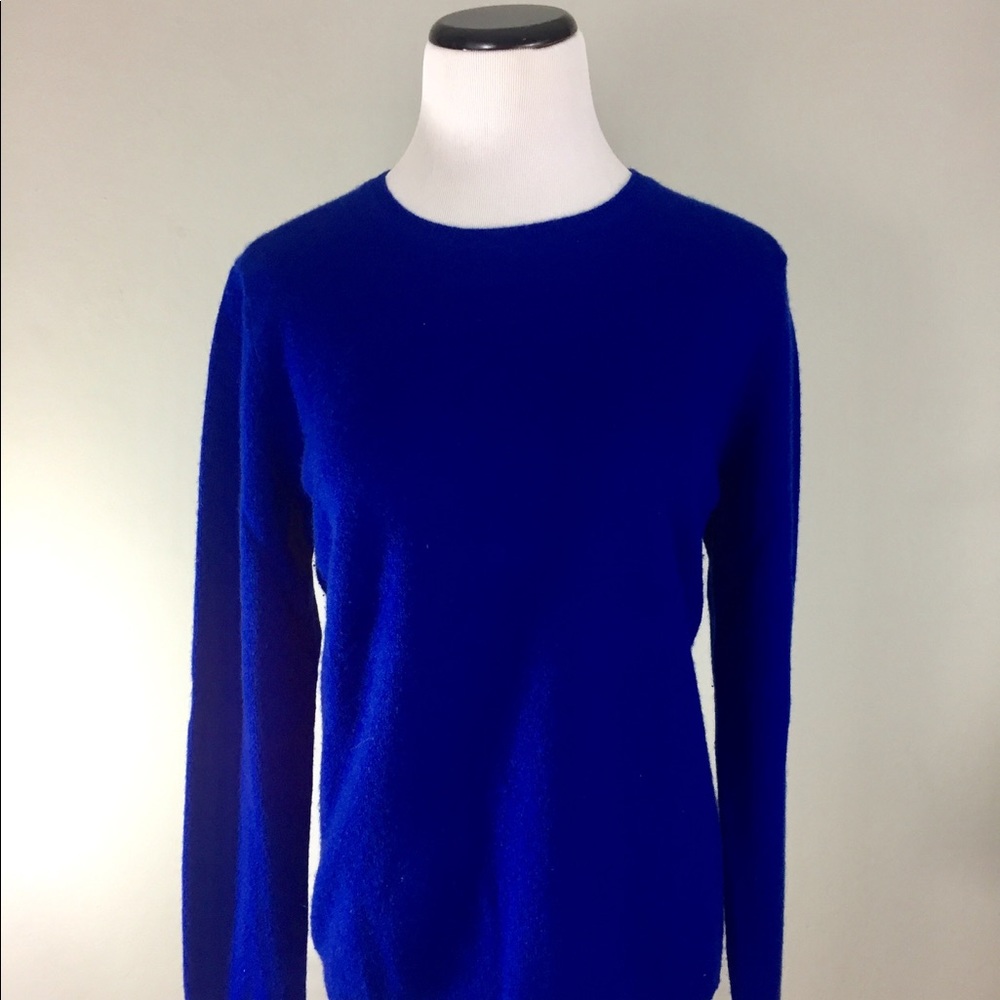 Royal blue cashmere sweater
