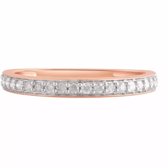 SALE🌟.25 CTW Natural Diamond 10K Gold Band - Picture 2 of 8