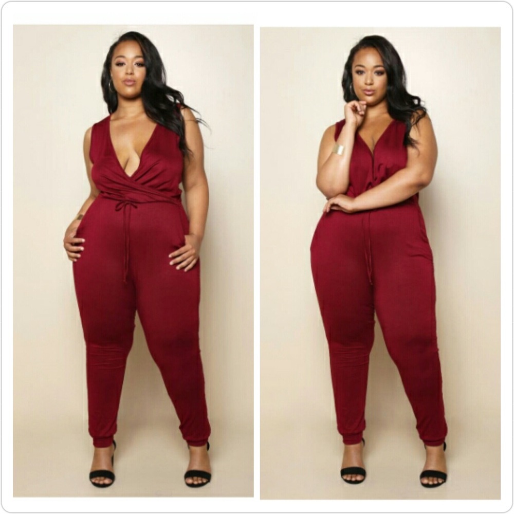 Plus Size Sleeveless Jumpsuit