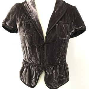 Banana Republic Sz 4 Ruched Lace Up Blazer Jacket Banana Republic Sz 4 Ruched Lace Up Blazer Jacket