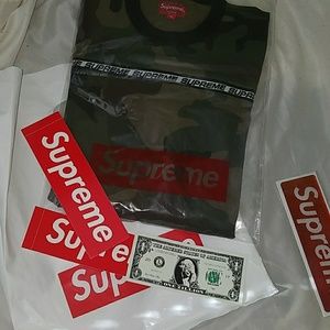 Pique Top L/S Camo FW17 Camo Supreme