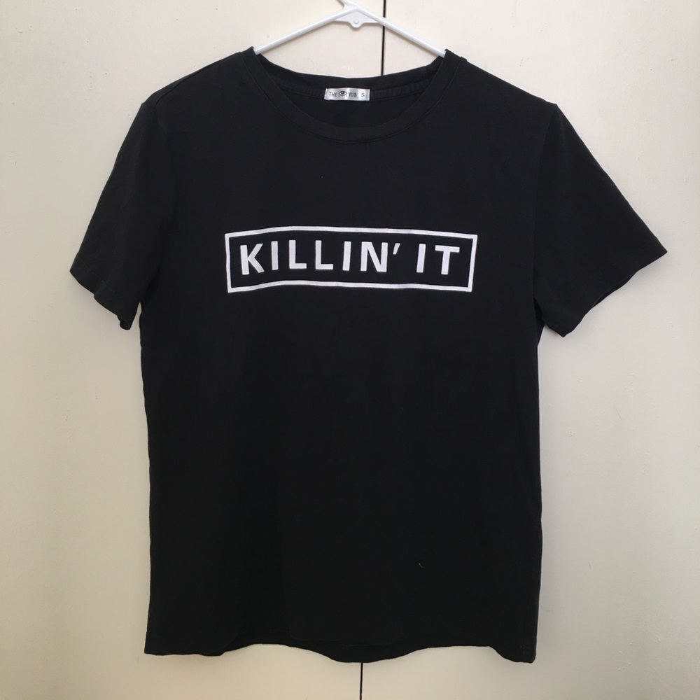 "KILLIN' IT" Cute Black Top