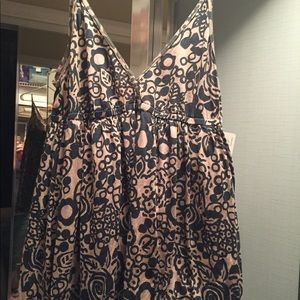 Anthro "Velvet" Mocha and black beach dress. S