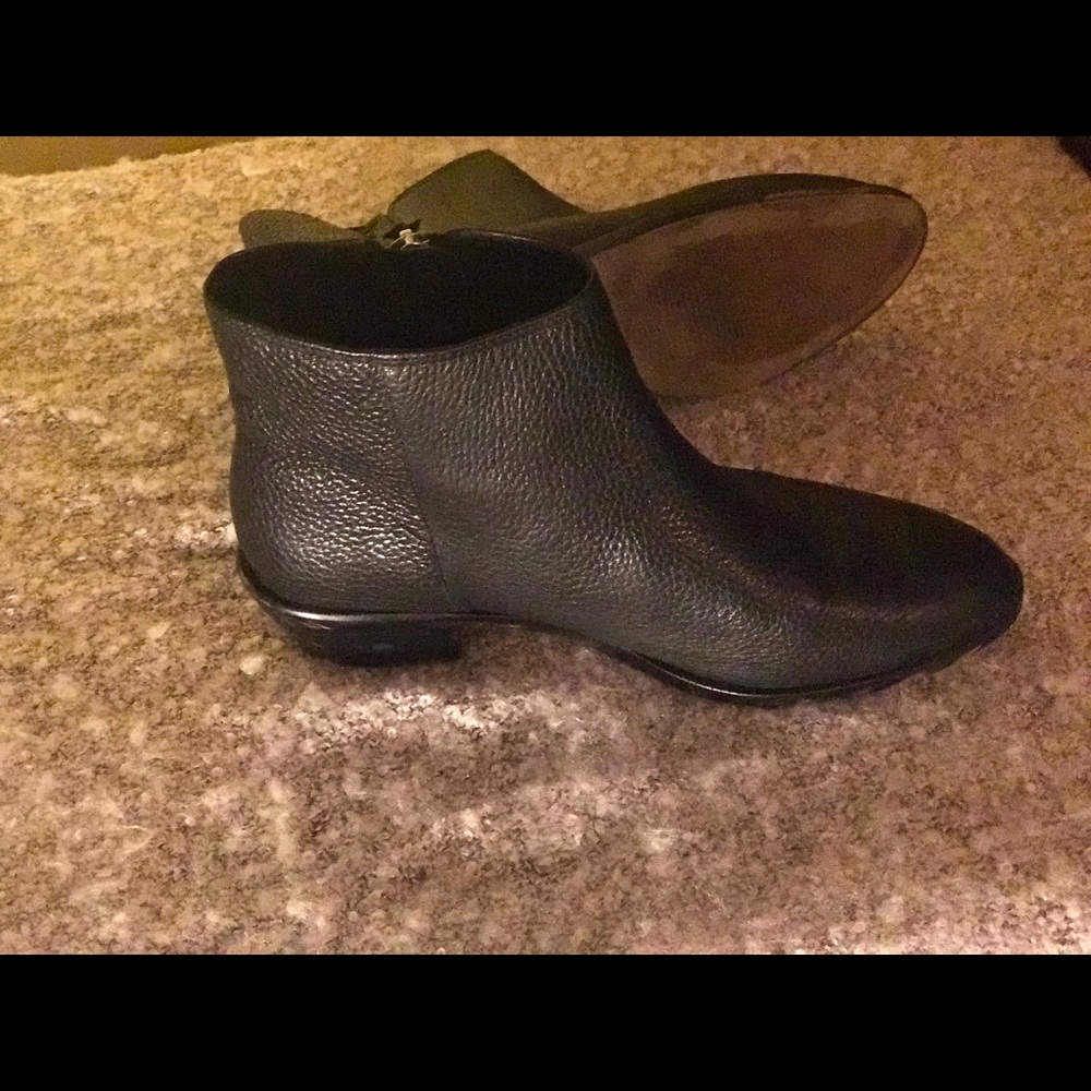 Black Leather Booties From J.crew - Picture 3 of 7