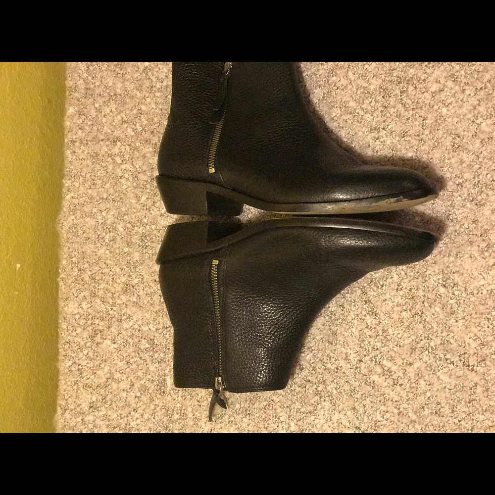 Black Leather Booties From J.crew - Picture 4 of 7