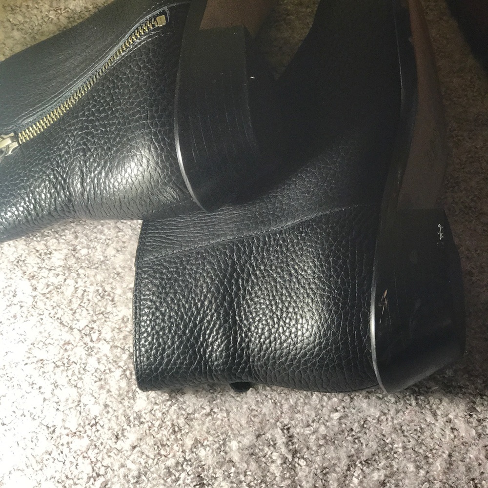 Black Leather Booties From J.crew - Picture 7 of 7