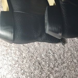 Black Leather Booties From J.crew