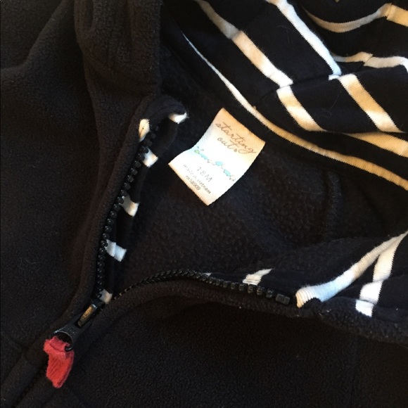 Starting Out Fleece Hooded Zip Up Sweatshirt - Picture 2 of 4