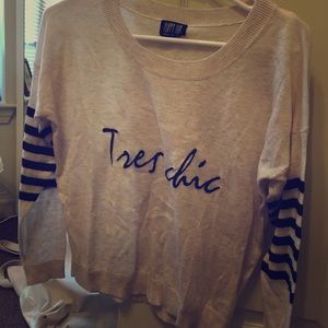 Tres chic sweater