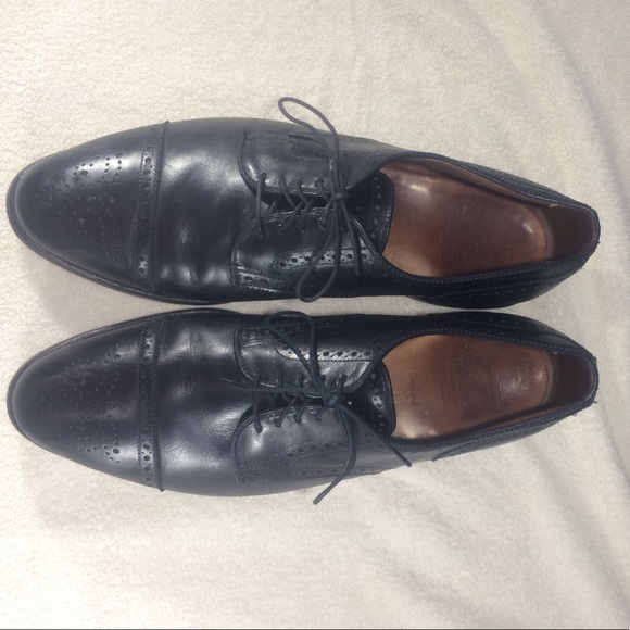 RARE Black Allen Edmonds Sanford 9.5D great shape! - Picture 7 of 8