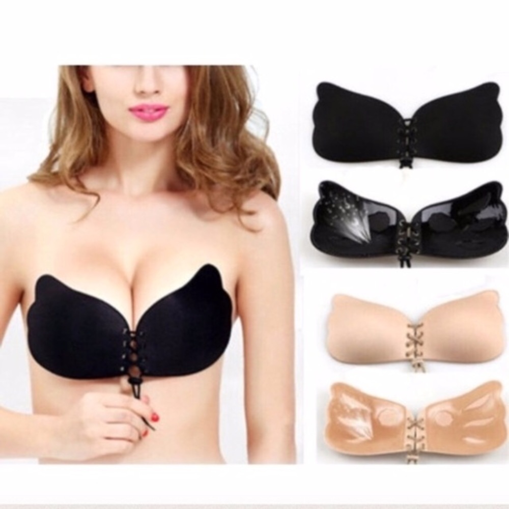 🆕 Black B-Cup Backless Strapless Bra