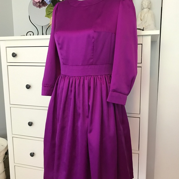 Beautiful silky costume made dress size S(4) Emily in Paris vibe - Picture 3 of 8