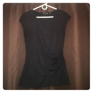 NY&C black cap sleeve blouse size medium