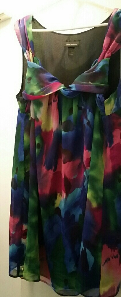 Lane Bryant multi colored dress (size 24)