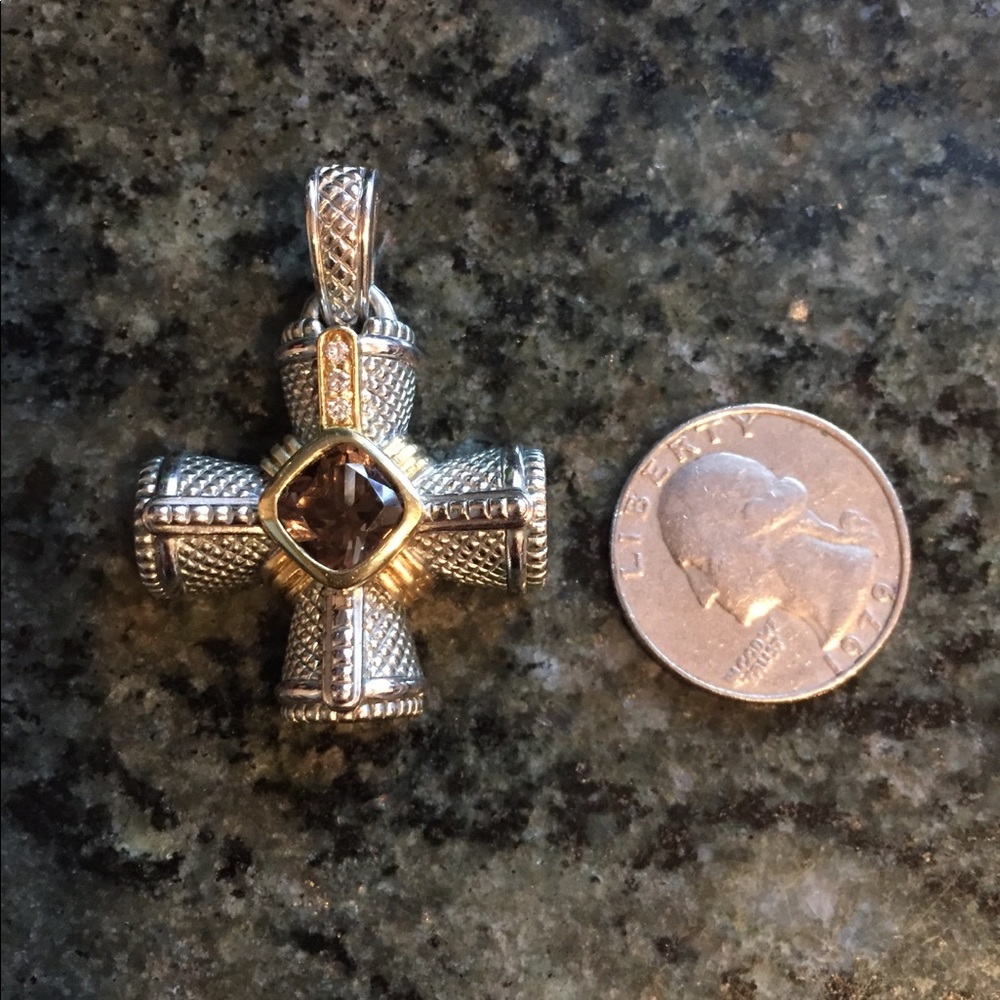 Judith Ripka Cross Pendant - Picture 2 of 4