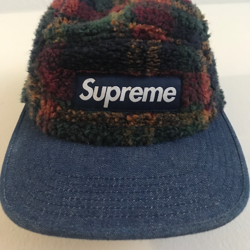 Supreme Camp cap wool plaid