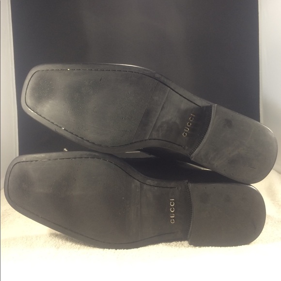 Men's Gucci black slip on logo loafers 12.5 D ! - Picture 7 of 8
