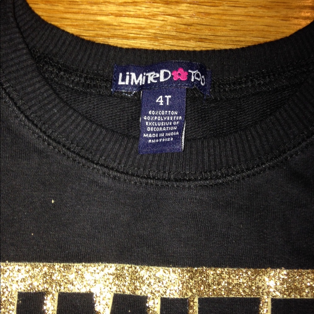 Limited Too black sweatshirt.