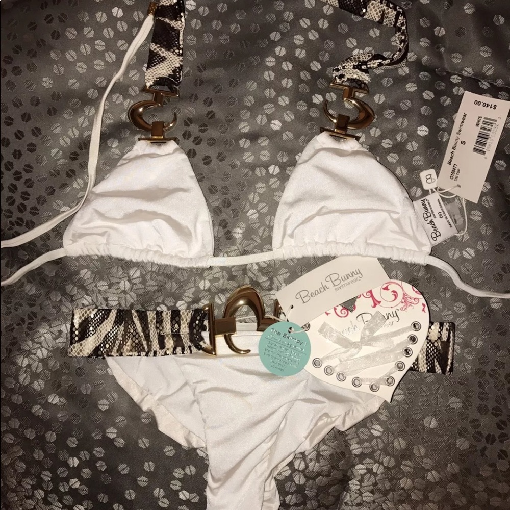Beach Bunny Swimwear white tribal bikini
