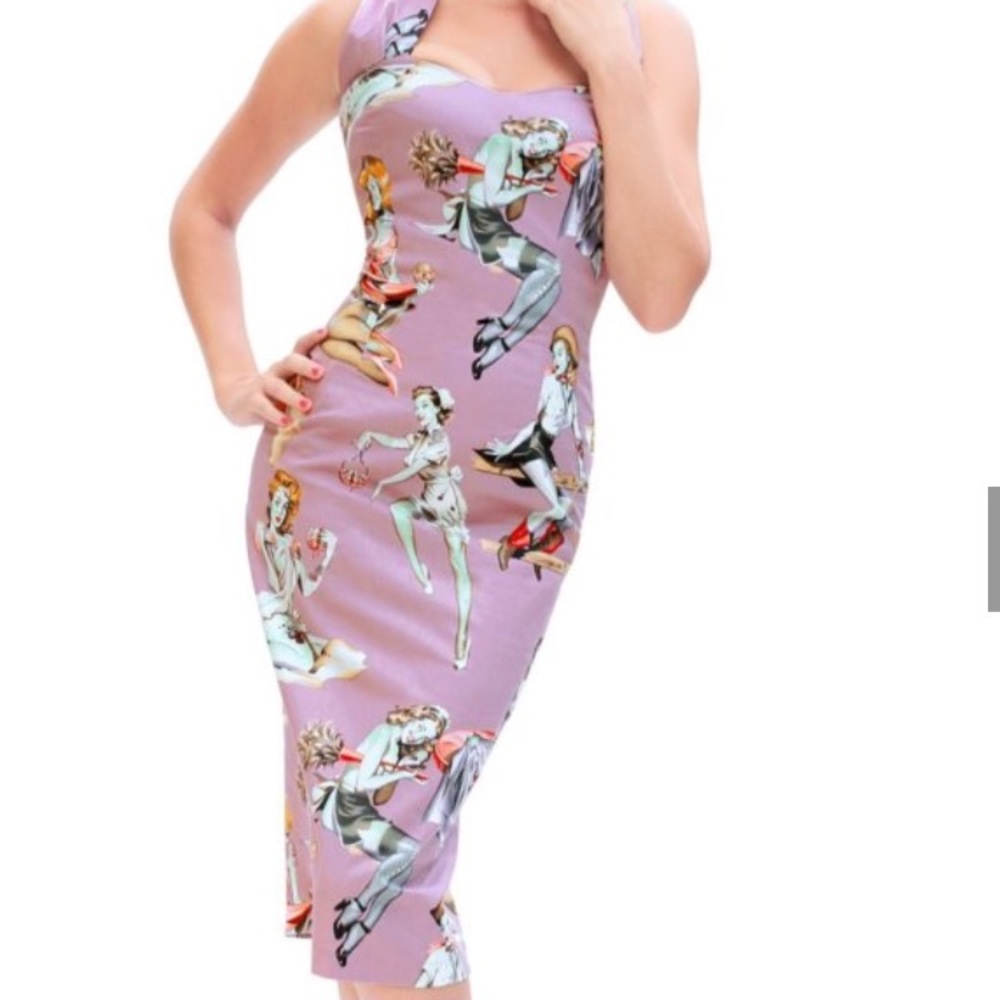 🌟🎈SOLD🎈🌟Zombies Pinup 50's Pencil Wiggle Dress