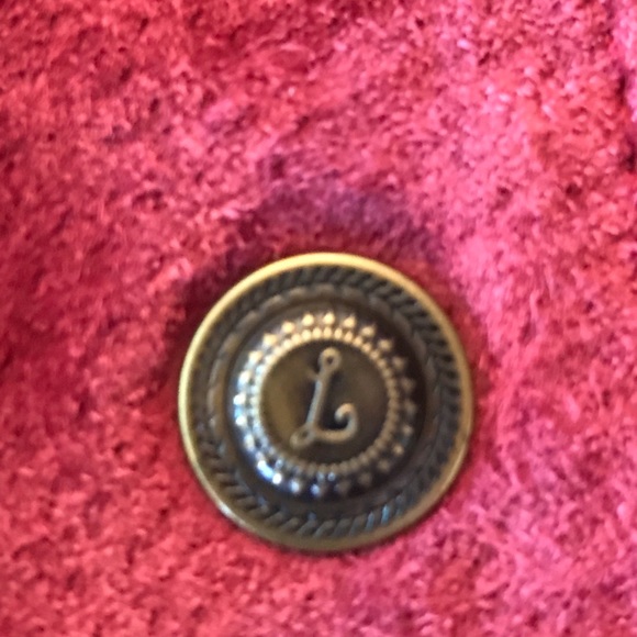 Awesome Live a Little Deep Red Suede Jacket Sz.M - Picture 7 of 8