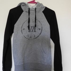 RVCA hoodie. Gray and black. XS but fits Small.