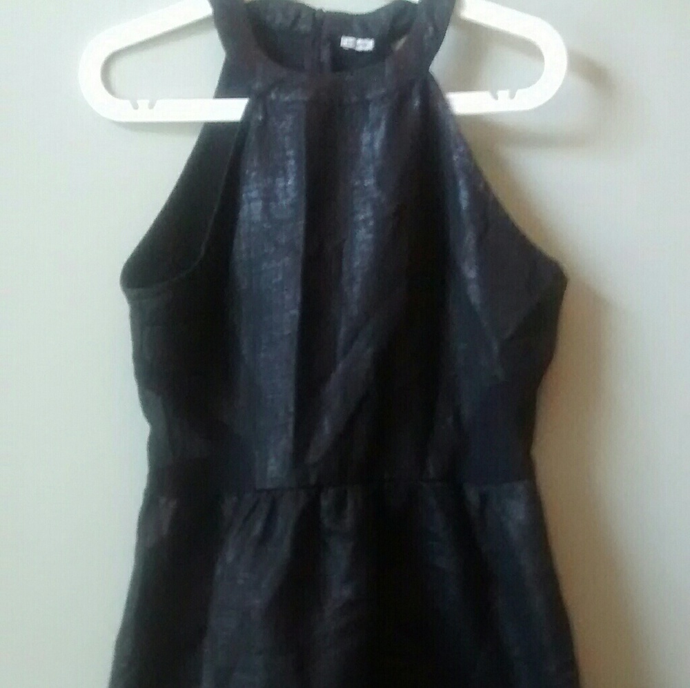 Black with sheen cocktail dress