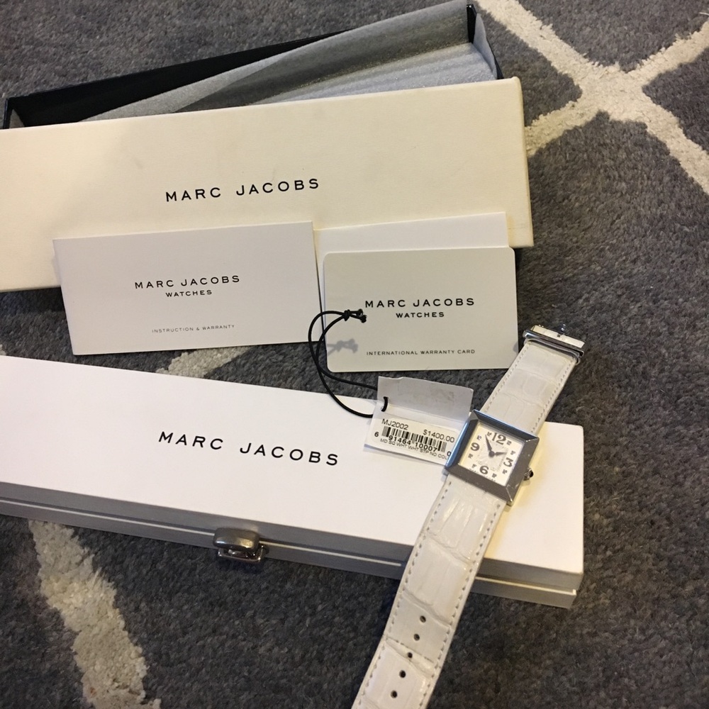 Marc Jacobs Alligator and Diamond Watch