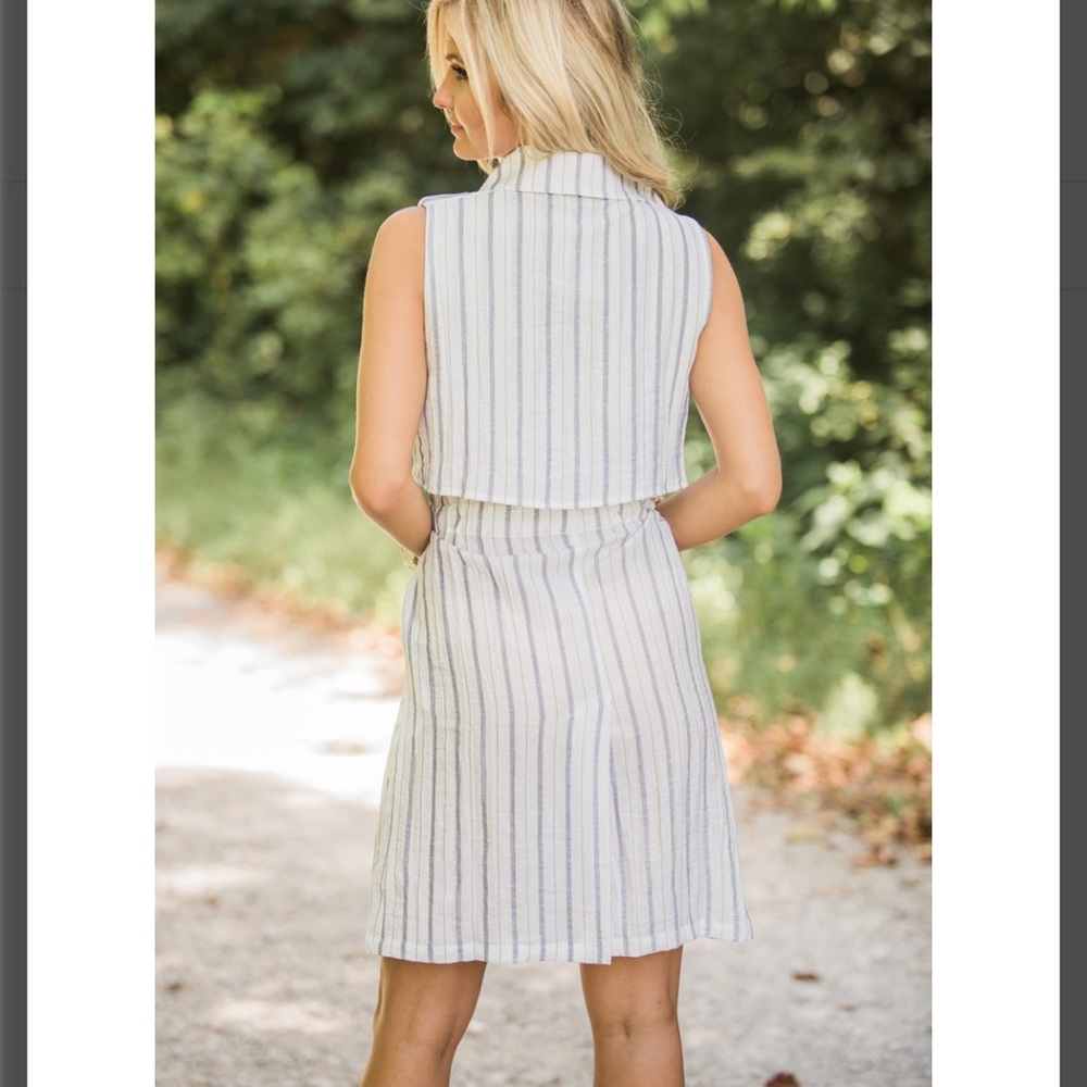 NWT Pink Lily "My Reliable Love" Striped Dress - Picture 4 of 5