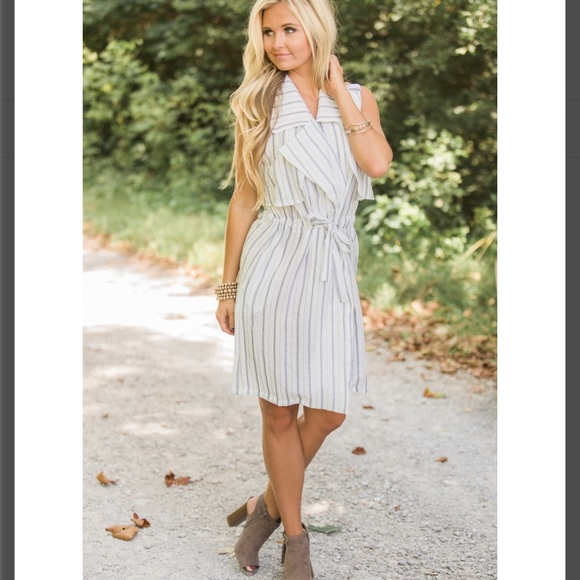 NWT Pink Lily "My Reliable Love" Striped Dress - Picture 2 of 5