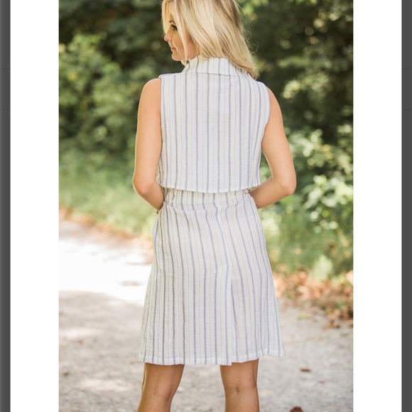 NWT Pink Lily "My Reliable Love" Striped Dress - Picture 4 of 5