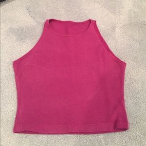 Fuchsia crop top